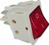Wippschalter weiß, 4 Pin 16A 250VAC 30x22mm Rote Wippe Produktbild-Vorschau 3