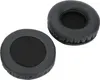 Two black headphone ear pads are shown against a white background. Náhled obrázku produktu