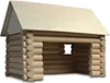A wooden log cabin model kit. Anteprima dell’immagine prodotto