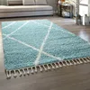 Hochflor Teppich Wohnzimmer Shaggy Skandinavischer Stil Produktbild-Vorschau 1