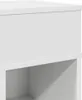 A close-up view of a white nightstand, showing a drawer and an open shelf. Anteprima dell’immagine prodotto