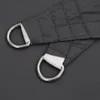 Close-up of two D-rings attached to a dark gray fabric. Anteprima dell’immagine prodotto