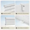 WOLTU Plissee Klemmfix ohne Bohren Easyfix Weiß, 85x130 Produktbild-Vorschau 6
