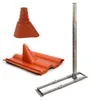 SkyRevolt SAT Dachsparrenhalter 1m Mast 60mm Stahl Produktbild-Vorschau 1