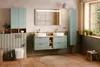 Ensemble de salle de bain de 120 cm, vert, avec plan vasque Voir les images du produit 4
