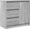 vidaXL Príborník so zásuvkou Grey Sonoma 71x35x65 cm Náhľad obrázku produktu 2