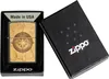 Accendino Zippo Topographic Compass con placchetta dorata Anteprima dell’immagine prodotto 2