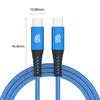 USB-C zu USB-C Kabel 480mbps 60W mit Metall Stecker - Blau Produktbild-Vorschau 7