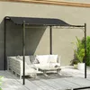 Outsunny Anbaupavillon Pergola mit Dach, Wasserabweisend Produktbild-Vorschau 8