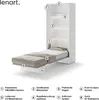 Schrankbett 90 x 200 Vertikal BC-03 Weiß Matt LENART BED Produktbild-Vorschau 3