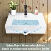 ZMH lavabo in Vetroceramica 60 × 42 × 15 cm lavabo da Anteprima dell’immagine prodotto 12