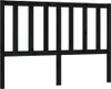 Kopfteil Schwarz 146x4x100 cm Massivholz Kiefer Produktbild-Vorschau 1