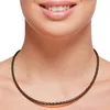 Lederkette 4 mm Herren Halskette Braun 17-100 cm lang mit Produktbild-Vorschau 5