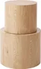 BELIANI Couchtisch 2er Set Hellbraun MDF Rund Japandi Stil Produktbild-Vorschau 4