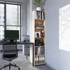KOMTO Bücherregal 40 cm Breit, Sonoma , Bücherregal mit 6 Produktbild-Vorschau 3