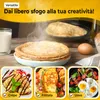 padella per crepes endusor per induzione con rivestimento antiaderente per cucinare crepes pancake
 Anteprima dell’immagine prodotto