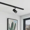Lindby Schienenspot Linaro, GU10, Ø 6 cm, schwarz, 1-Phasen Produktbild-Vorschau 2