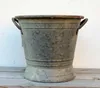 Nostalgie Zink Kübel mit Griffen, H 22,5 cm, Ø oben 25 cm, Produktbild-Vorschau 1