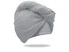Rychleschnoucí froté turban na vlasy světle šedý, 100% Náhled obrázku produktu 1