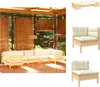 vidaXL 7-tlg. Garten-Lounge-Set mit Creme Kissen Produktbild-Vorschau 1