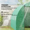 Outsunny Gewächshaus ca. 4 x 3 x 2 m Foliengewächshaus mit Produktbild-Vorschau 4