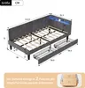ProximaX gestoffeerd bed 90x200 cm, grijs, bed met Productafbeelding-voorbeeld 6