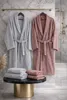 6-Piece Premium 80% Baumwolle Jacquard Bathrobe & Towel Set Produktbild-Vorschau 1