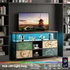INONEFT TV-kast met 4 lades, LED-verlichting, open vakken, Productafbeelding-voorbeeld 6