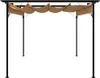vidaXL Pergola s výsuvnou střechou Taupe 3x3 m Ocel 180 Náhled obrázku produktu 1