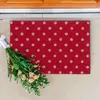 Relaxdays Fußmatte Kokos, rote Matte mit Punkten, 40x60, Produktbild-Vorschau 5