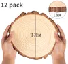 12 Stück Baumscheiben, Holzscheiben zum Basteln 18-20cm Produktbild-Vorschau 4