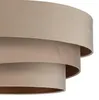 Lindby Deckenlampe Jusari, creme, Textil, Ø 56 cm, E27 Produktbild-Vorschau 6