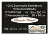 4 tlg Baumwolle Renforce Bettwäsche 135x200 + 80x80 grau Produktbild-Vorschau 6