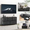 Commode avec tiroirs en tissu, Chest of Drawers avec 5 Voir les images du produit 4