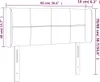 vidaXL LED Kopfteil Rosa 93x16x78/88 cm Samt Produktbild-Vorschau 6