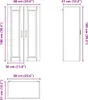 Möbel Wandschrank PORTO Hochglanz Weiß 60 x 31 x 100 cm Produktbild-Vorschau 13