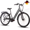 A studio shot of a gray electric bicycle against a white background. Produktbild-Vorschau