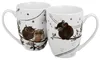 Charming Owls 2x hrnek 300ml 2 osoby sovy porcelán čaj káva Náhled obrázku produktu 2