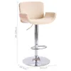 The Living Store Barhocker Creme Kunstleder Produktbild-Vorschau 8