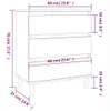 vidaXL Příborník hnědý dubový vzhled 60x35x70 cm odvozený Náhled obrázku produktu 8