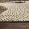Teppich Wohnzimmer Kurzflor Skandi Boho Muster Geometrisch Produktbild-Vorschau 2
