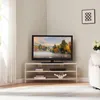 Stolik pod TV 'Berg' ścięty 110 x 36 x 42 cm Beżowy Podgląd zdjęcia produktu 2