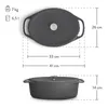 SPRINGLANE Gusseisen Bräter Cocotte Misty Cliff mit Decke Produktbild-Vorschau 2