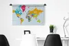 MuchoWow® Wandteppich Wandbehang Weltkarte - Farben - Produktbild-Vorschau 5