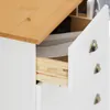 Kommode PARIS aus Massivholz, Weiß/Braun - Apothekerkommode Produktbild-Vorschau 5