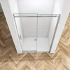 AICA Schiebetür 120x195cm，6mm ESG-Glas，Komplett Produktbild-Vorschau 3