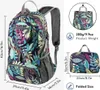 WATERFLY Ultraleicht Faltbarer 20L Outdoor Rucksack Blau Produktbild-Vorschau 2