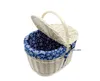 MyBer® Korb Picknickkorb Tragekorb mit 2 Deckeln Weidenkorb Produktbild-Vorschau 3