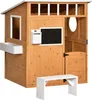 SUGIFT Kinderspielhaus Holz mit Briefkasten & Tafel, Produktbild-Vorschau 1