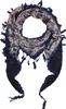 Dreiecktuch - Blumenmuster 1 - grau - blau - Halstuch Produktbild-Vorschau 1